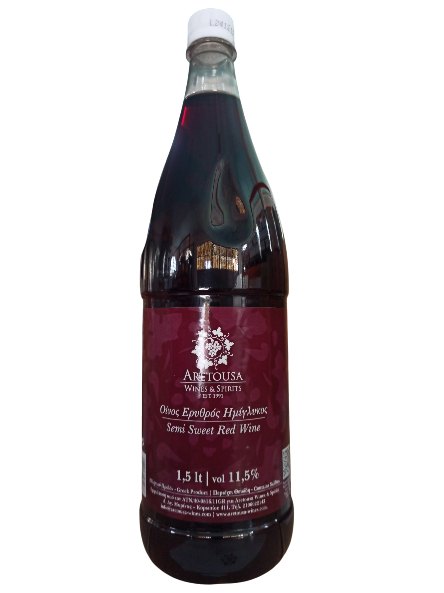 Semi Sweet Red Wine Aretousa ΡΕΤ 1.5 Lt